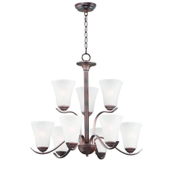 Maxim Vital 9-Light 26" Wide Oil Rubbed Bronze Chandelier 12076FTOI - main